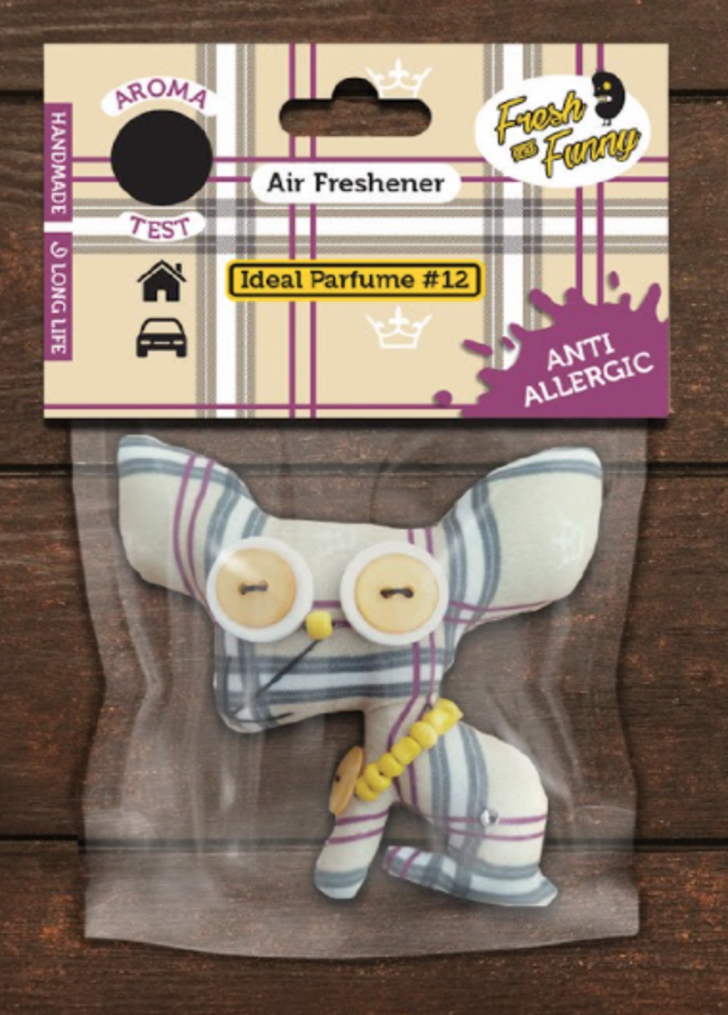 ideal eco-friendly & handmade car air freshener - fresh and funny